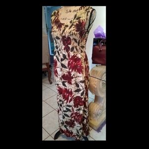 Vintage-White Stag Longer Dress